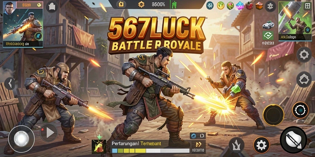 Gameplay seru Battle Royale dengan grafis menakjubkan.