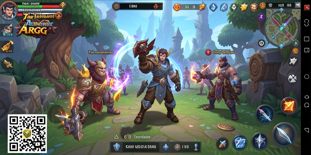 Gameplay ARPG yang imersif dan penuh aksi di 8QR.