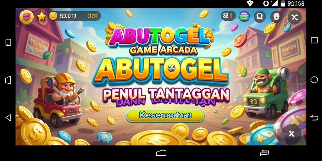 Tampilan menarik dari gameplay ABUTOGEL dengan berbagai tantangan Arcade.