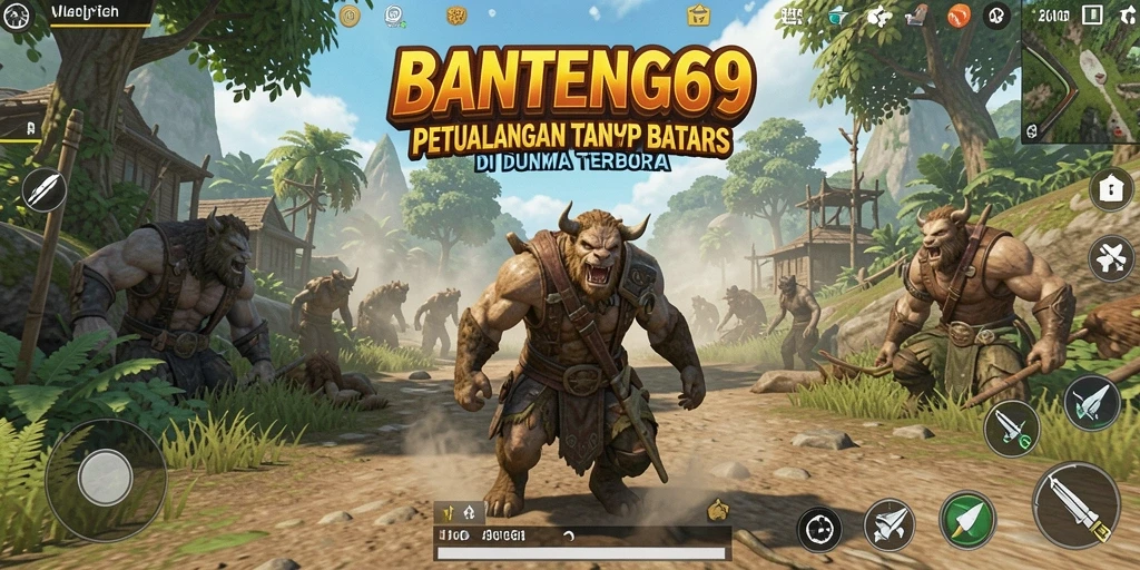 Tampilan gameplay menarik dari BANTENG69 di dunia terbuka yang penuh petualangan.