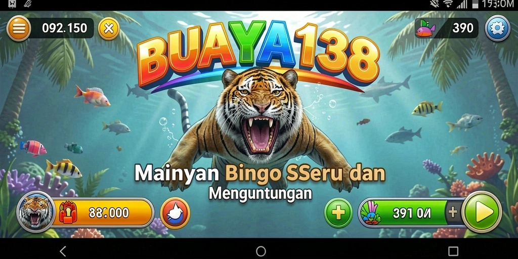 Gameplay Bingo seru di aplikasi BUAYA138.