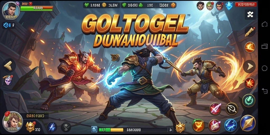 Tampilan gameplay GOLTOGEL yang mendebarkan dan penuh aksi.