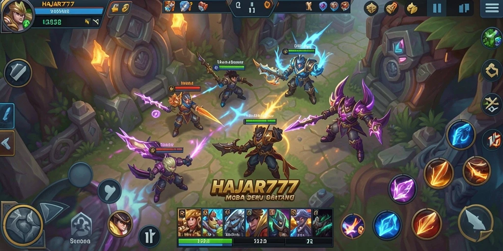 Tampilan gameplay seru dan strategis di HAJAR777.