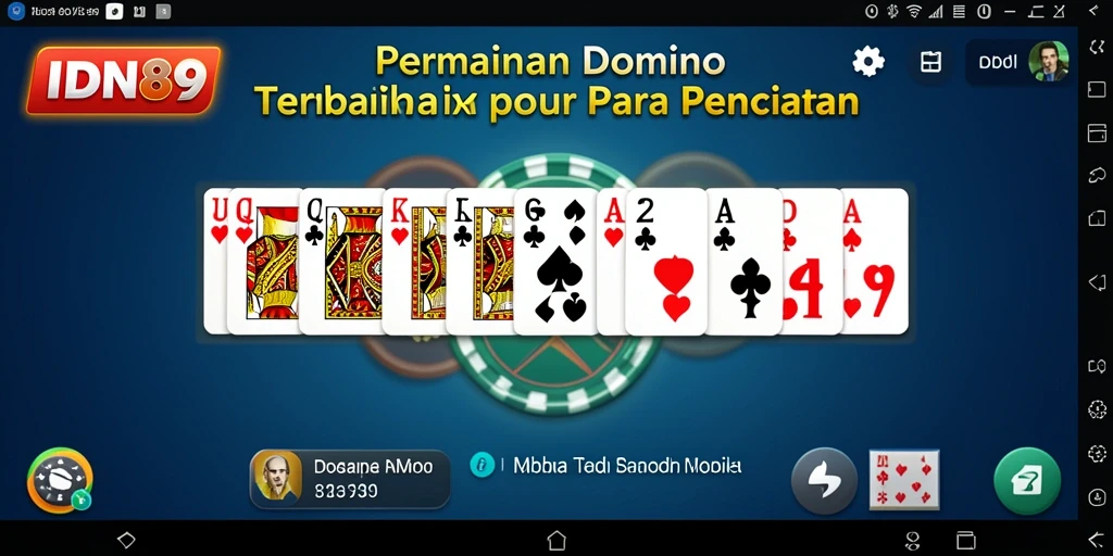 Gameplay menegangkan dalam aplikasi IDN89 yang seru.