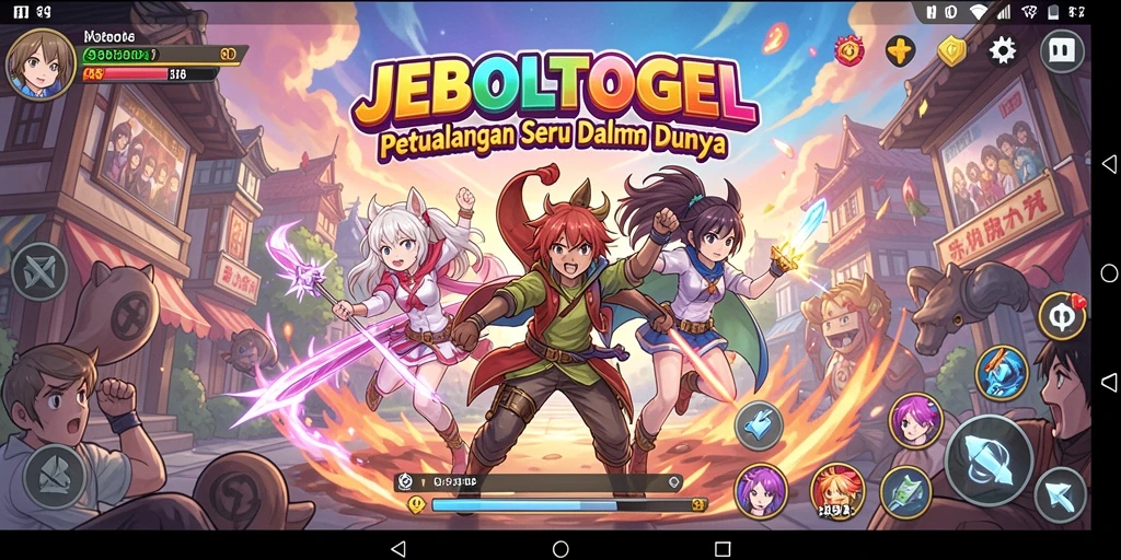 Tangkapan layar JEBOLTOGEL menampilkan karakter anime dalam pertempuran seru.