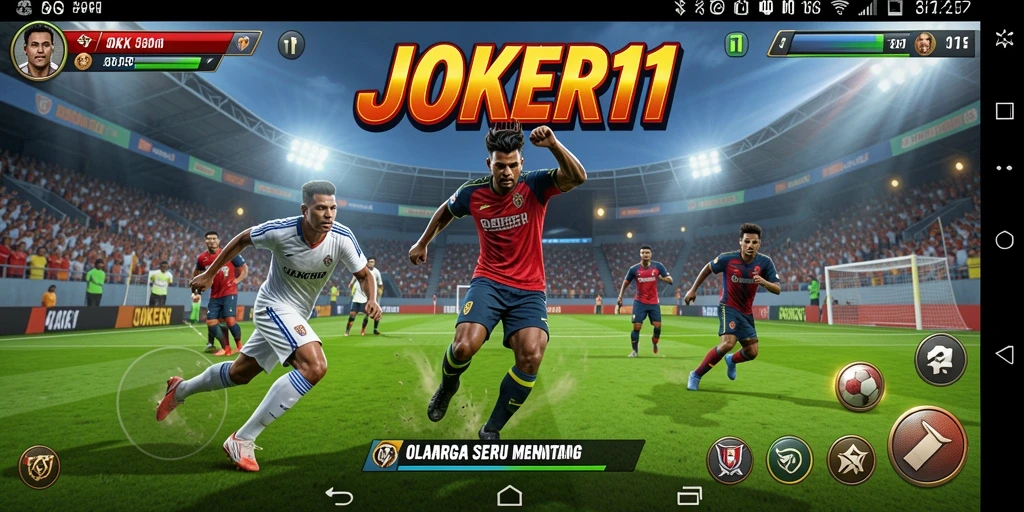 Tampilan seru permainan olahraga dalam JOKER11 dengan grafik menawan.