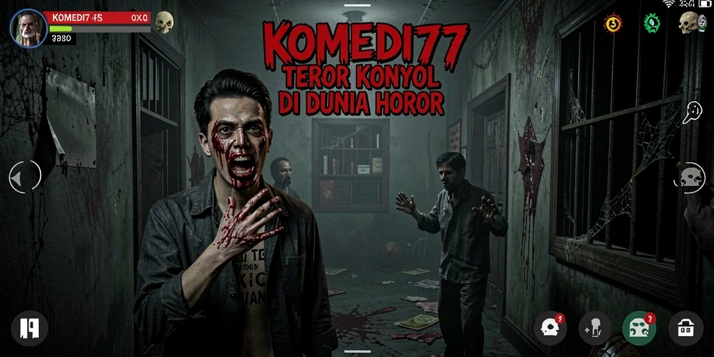 Screenshot tampilan gameplay yang mencekam dan menghibur.