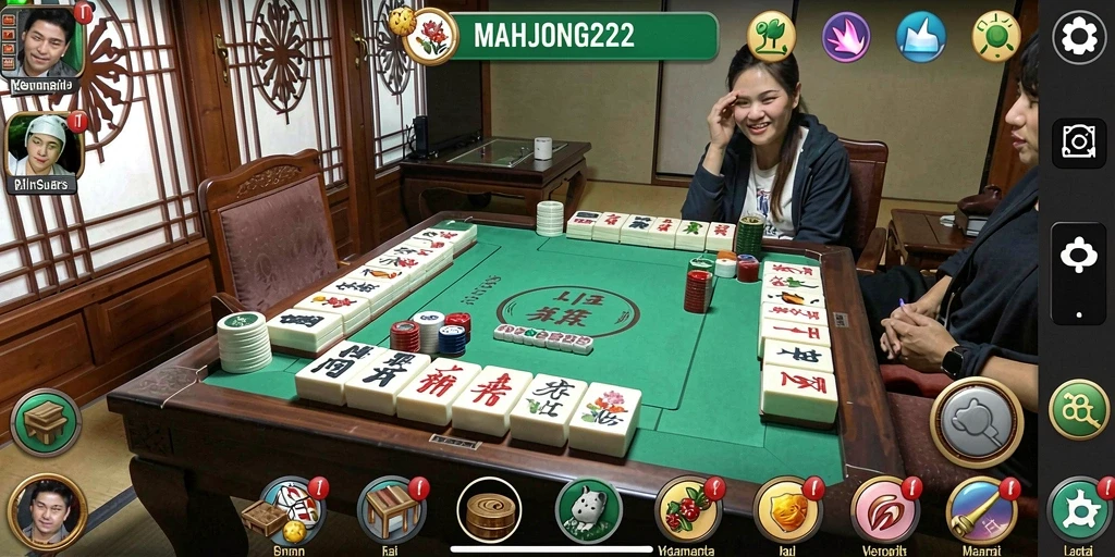 Screenshot gameplay MAHJONG222 menampilkan visual yang memikat.