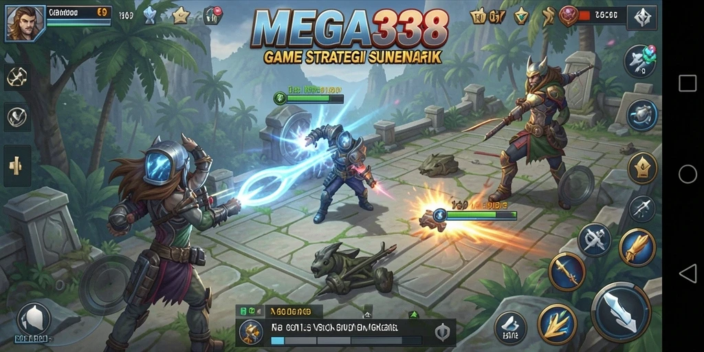 Tampilan gameplay MEGA338 yang menawan dan interaktif.