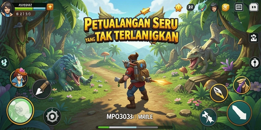 Screenshot MPO303 menampilkan aksi petualangan mendebarkan di dunia luas.