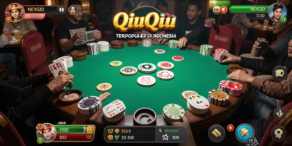 Tampilan gameplay QiuQiu yang seru di NEXGID.