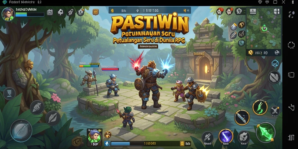 Tampilan gameplay seru dari PASTIWIN dengan aksi RPG yang mendebarkan.