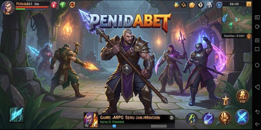 Tampilan gameplay ARPG PENIDABET yang mendebarkan dan seru.