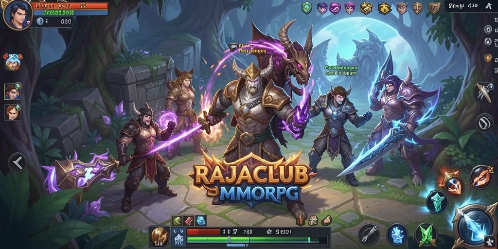 Screenshot memukau dari gameplay RAJACLUB yang penuh aksi dan petualangan.