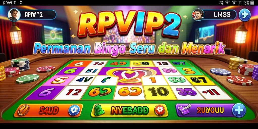 Tampilan screenshot RPVIP2 yang menunjukkan keseruan gameplay Bingo.