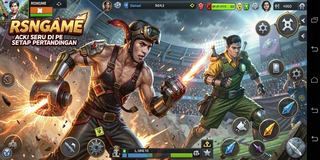 Tampilan gameplay RSNGAME yang seru dan penuh aksi.