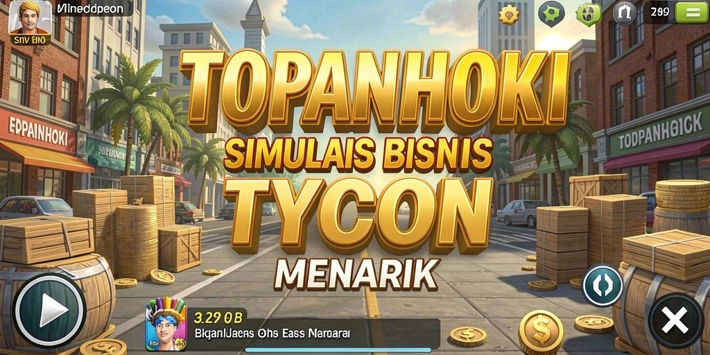 Gameplay seru di <strong>TOPANHOKI</strong> yang mengajak pemain mengelola bisnis.