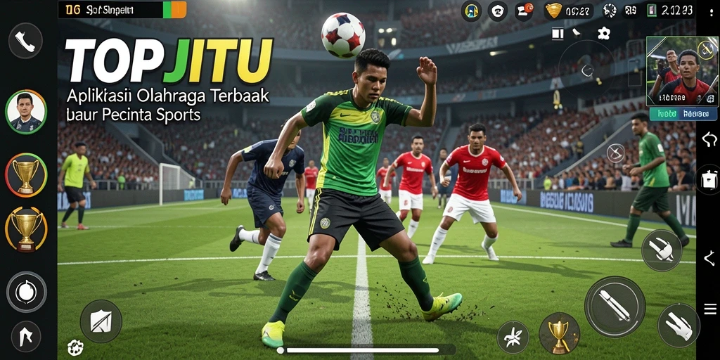 Screenshot gameplay <strong>TOPJITU</strong> yang menunjukkan pengalaman olahraga yang mendebarkan.