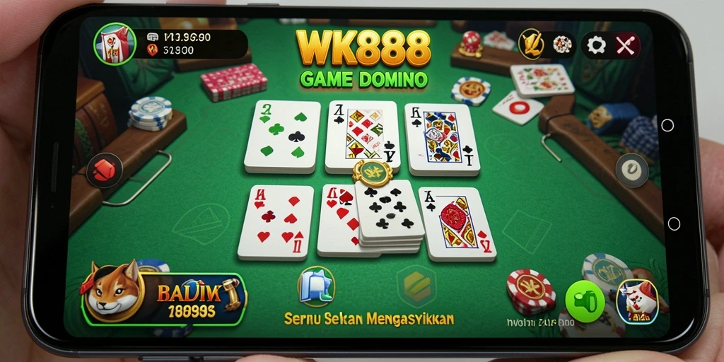 Tangkapan layar utama gameplay Domino yang menarik.