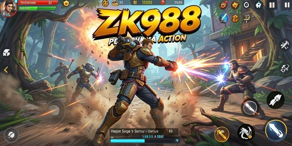 Tampilan menarik dari gameplay ZK988 dalam aksi penuh.